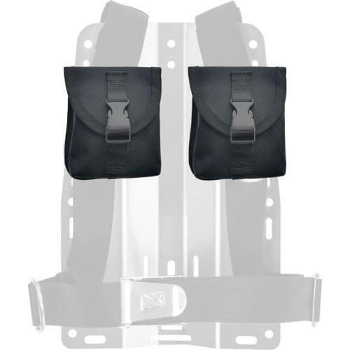 Scuba Diving Durable Weight Belt Pocket BCD Shoulder strap Holder pouch Bag For 5CM Strap