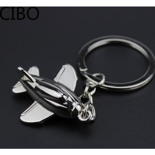2019 New Airplane Pendant Key Chains Silver Plated Alloy Fighter and Aircraft Keychain Key Chain Key Ring Key Holder Keyrings