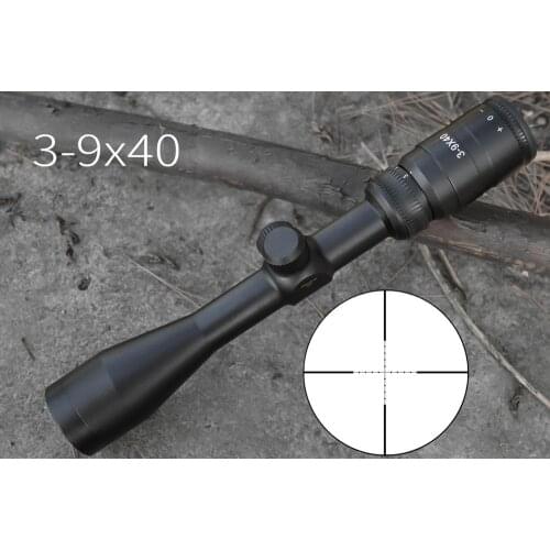 NEW 3-9X40 Optics Riflescopes With 20mm Mounts Black Tactial Scpoes For Hunting Red Dot Air Guns PCP Telescope