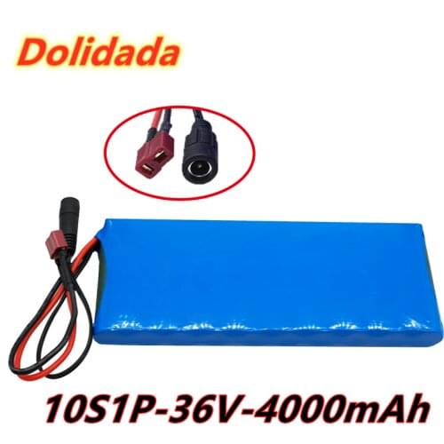 New 36V battery 10S1P 4Ah 36V 4000mah 18650 lithium ion battery pack ebike electric car bicycle scooter belt 20A BMS 500W