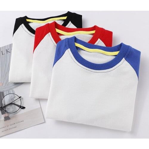 Toddler Baby Boys Girls Clothes Casual Red White Patchwork Boys Hoodies Cute Child Sweatshirt Sweatshirts for Boy&Girl Clothes