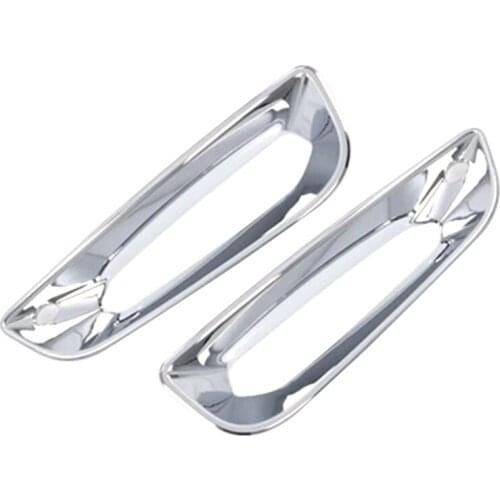 Front Fog Lights Foglight Lamp Cover Trim 2 Pcs / Set Fit for -BMW X3 G01 2018 2019 2020 ABS Chrome Exterior