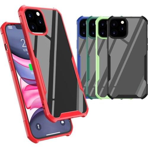 Anti-Knock Candy Bumper Case For Samsung Galaxy Note 10 Plus 20 S20 Ultra S10 S9 M21 M31S M01 A10S J4 J6 Transparent Hard Cover