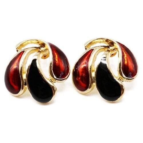 Mixed Enamel Color Elegant Cute Earrings