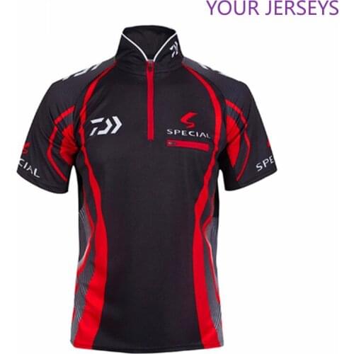 DAIWA DAWA Camisas Pesca Men Outdoors Clothes Fishing Clothing Anti-UV Special Wicking Breathable Short Sleeve Shirt DAIWA