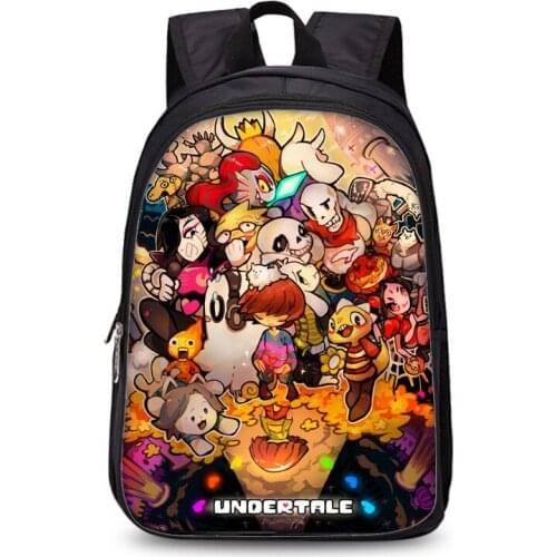 Anime Undertale Backpack For Boys Girls School Bags Sans Women Men Travel Bag UT Frisk Papyrus Children Backpacks Mochilas