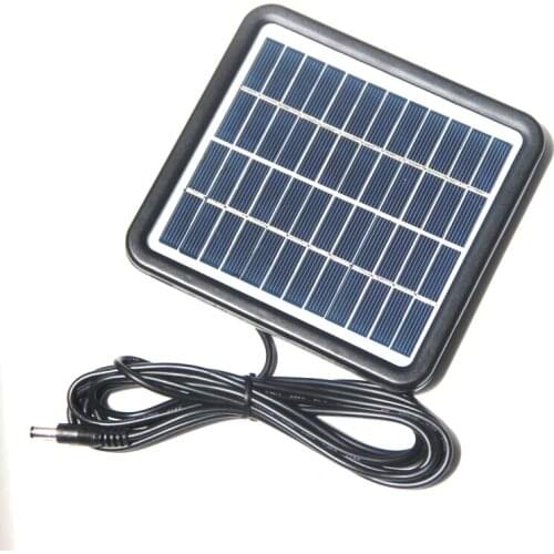 BUHESHUI 2W 12V Solar Cell With Plastic Frame DIY Polycrystalline Silicon Solar Panel Charger + DC 5521 Cable 3M Free Shipping