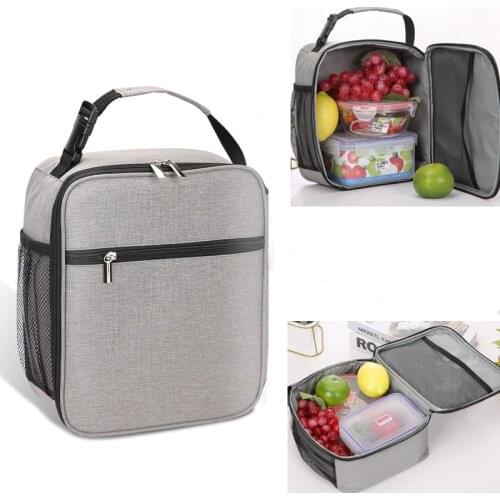 Functional Cooler Lunch Box Case Portable Men Insulated Lunch Bag Students Thermal Food Picnic Dinner Bags Women Kids Handbag