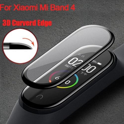 3D Protective Film For Xiaomi Miband 4 Strap Film Mi band4 Mi Band 4 Smart Watch Full Soft Screen Protector Xiomi Mi Band4 Film