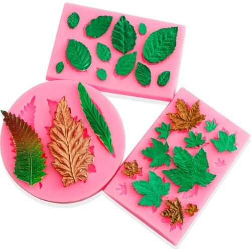 1pcs 3D Craft Leaf shape Silicone Mold Craft Chocolate Candy Resin Clay Mold Cake Decorating Tools Kitchen Pastry Baking Tools