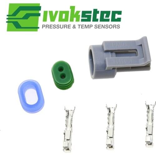 2Way Female Automotive Connector Kit Plug Parts For IAT MAT ACT Intake Air Temperature Temp Sensor 25037225 25036751 25037334
