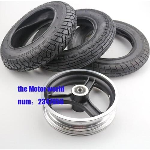 3 types 10 x 2 Tire and rims hub combo for Kid Tricycle baby stroller Electric scooter Wheelbarrow 10x2 tyre wheel