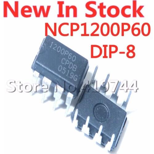 5PCS/LOT NCP1200P60 1200P60 NCP1200P60G DIP-8 Power Switch Controller In Stock NEW original IC