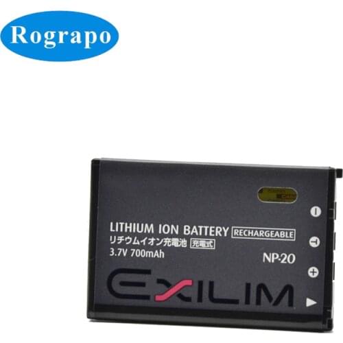 New 700mAh Li-ion NP-20 Battery For CASIO Exilim EX-M1 M2 Z3 Z4 S1 S1PM S2 S3 S4 S100 Z8 Z40 Z65 z70 Z75 S20 s770 Accumulator