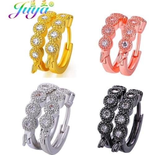 Juya DIY Earrings Accessories Supplies Hand made Fastener Basic Hoop Earring Hooks Women Fashion Dangle Earrings Making Material