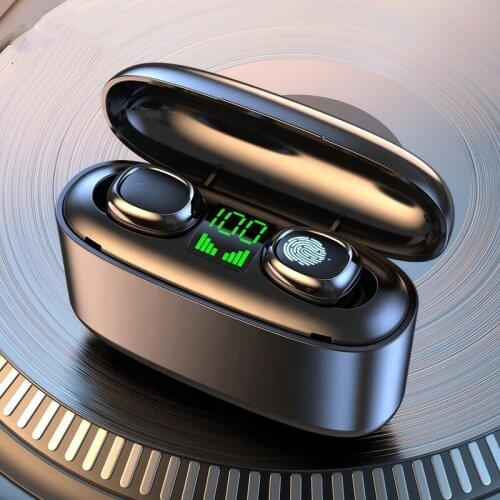 JIETMT G5s Bluetooth Wireless Headphones with mic sports waterproof TWS Bluetooth Earphones Touch Control Wireless Headsets