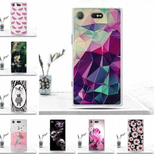 Case For Sony Xperia XZ1 Compact Cover Soft Silicone TPU Case Pattern Phone Cover for Sony Xperia XZ1 Compact Case Cases Fundas