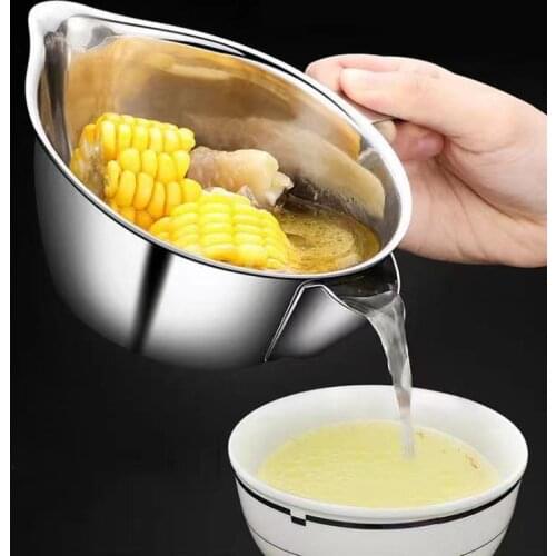 Household Stainless Steel Grease Trap, Soup Grease Separator, Oil-water Separator, Kitchen Artifact