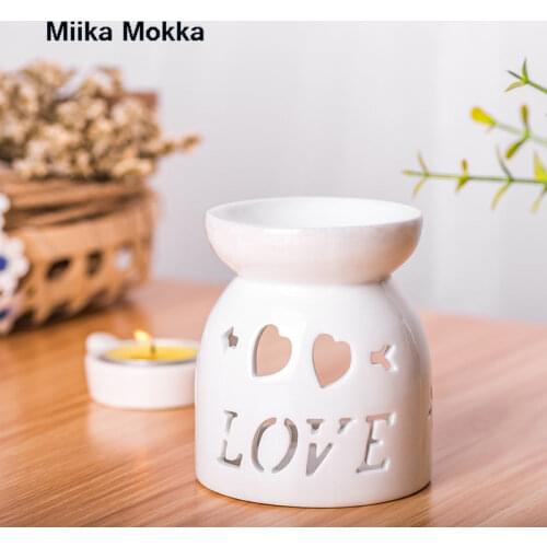 Ceramic Candle Holder Oil Incense Burner Essential Oil Burner Fragrance Aromatherapy Diffuser Incense Burner with Essential Oil