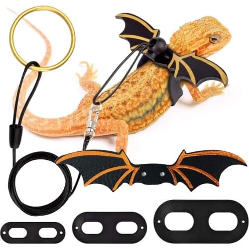 Lovely Small Animal Clothes Outdoor Traction Harness Pet Raptile Suit Lovely Mini Wing In Imitation Leather