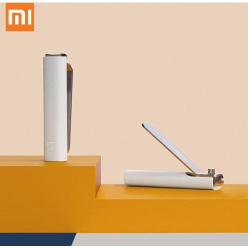 100% Xiaomi Mijia Stainless Steel Nail Clippers With Anti-splash cover Trimmer Pedicure Care Nail Clippers Professional File