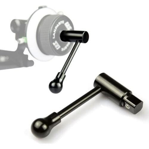 LanParte Follow Focus Speed Crank Arm with Standard 12 * 12 mm Connector Port