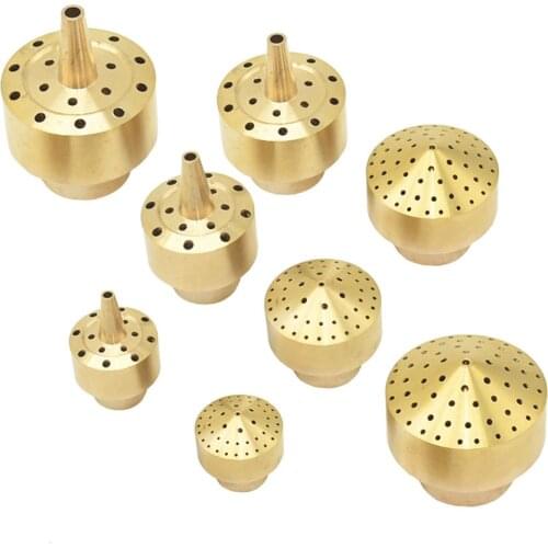 1/4" 1/2" 3/4" 1" Brass Firework Water Column Fountain Nozzles Garden Landscape Pond Sprinkler Layer Flower Fountain 1Pc
