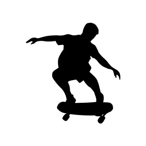 Boy Skateboarding Pattern Cool Car Stickers Window Decal Vinyl Car Rear windshield Modern Style TT026