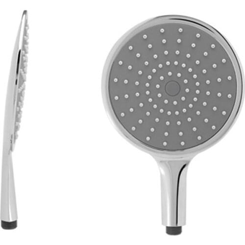 Monofunctional six inches round handheld shower shower nozzle wei yu electroplating TPR panel