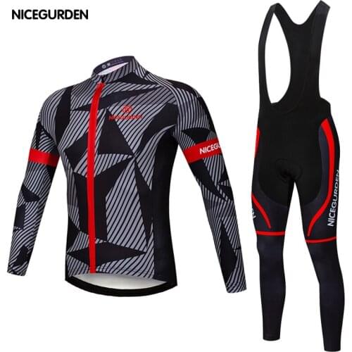 2021 mens cycling jersey long-sleeved suit bicycle shirt cycling jersey sports shirt slim environmental protection equipment