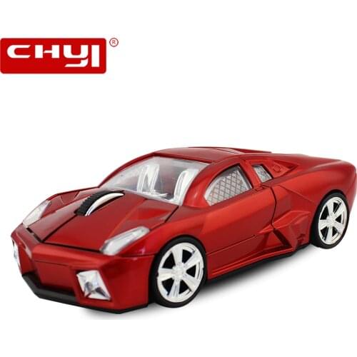 CHYI Racing Car Shaped Mouse Wireless USB Optical Mouse 1600DPI Mini 3D Computer Gaming Mice For PC Laptop Notebook Boy Gift