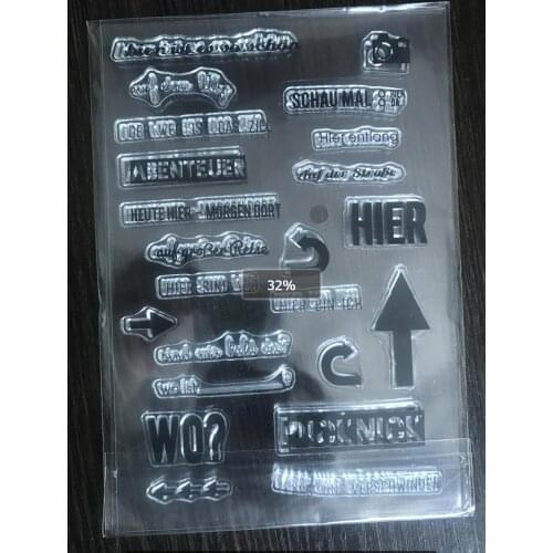 German Clear Stamp Or stamp for DIY Scrapbooking/Card Making/Kids Fun Decoration Supplies A2133