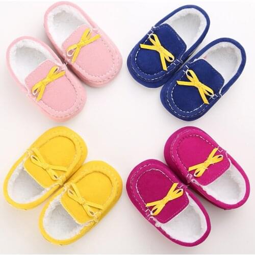 New Fashion 4 Colors Baby Kids Cute Autumn Winter Soft Bottom Toddler Shoes Anti Slipping Walk Sneaker Boots First Walker