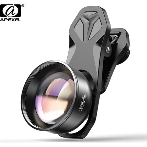 APEXEL mobile phone lens 4K HD 2X telescope lens telephoto zoom +CPL star filter for iPhone Xiaomi all smartphone drop-shipping