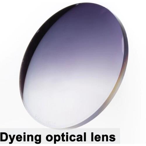 A Pair Lenses Dyed Myopia Lens Aspheric CR-39 Prescription Presbyopia Lens UC Coating Anti-Radiation 1.56 Index