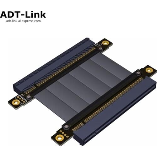 Riser PCIE Gen3.0 16x to 16x 128G/bps female to female Graphic card pci e PCI-E pci express riser card x16 to x16 Extender cable