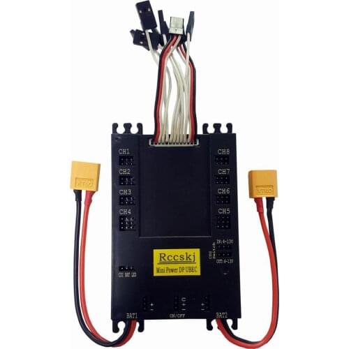 Mini Power DP 20A Ubec 7-13VServo Section Board leds display Working states