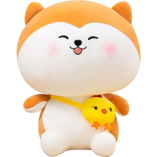 23-60CM Cute Husky Plush Toy Pink Cat Corgi Plush Stuffed Kawaii Animal Doll Sleep Pillow Home Bed Decoration Gift