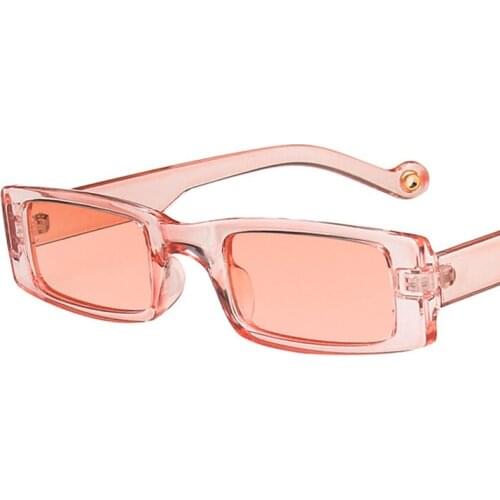 Thin Square Sunglasses Men Women Yellow Green Lens UV400 Protection Eyewear Fashion Design Gafas De Sol