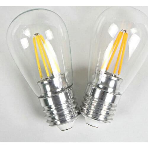 S14 E27 LED Light 2W 4W 6W Filament Lamp Antique Retro Edison Ball Bulb Lampada LED Warm White / White AC220V 120V 110V