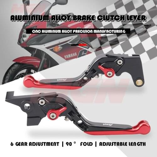 Brake Clutch Lever For FZ6 FZ 6 FAZER 2004-2010 2005 2006 2007 2008 2009 Motorcycle Accessories Folding Extendable