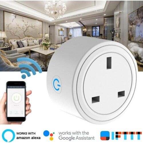 Smart home 16A/10A timing socket with power monitoring can be used with Alexa Google Home Tuya App Smart WiFi power socket