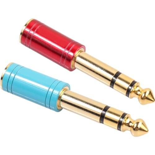 6.5mm 6.35mm 1/4inch Male to 3.5mm 1/8inch Female Jack Stereo Headphone AUX Cable Audio Adapter Plug For Guitar Plug Amplifier J