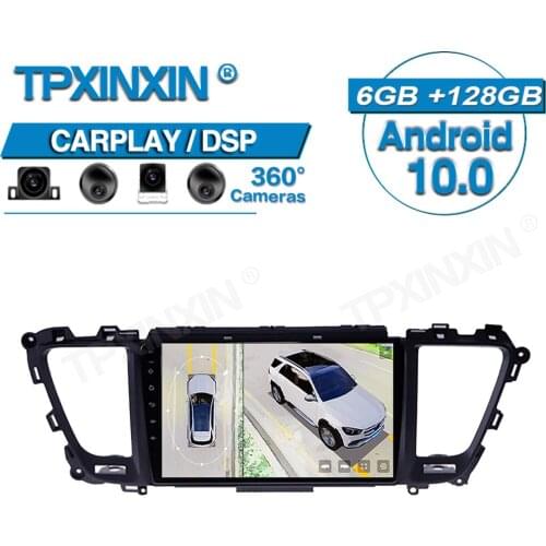 6+128G For Kia Carnival 2015-2019 Android Car 360 HD Auto Surround View Camera Car Multimedia Player Stereo Radio GPS Navigtion