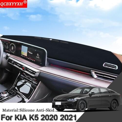 Car Styling Auto Dashboard Protective Mat Shade Cushion Pad Rose Carpet Mat Cover Auto Internal Accessories For KIA K5 2020 2021