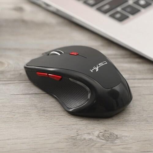 HXSJ Black Wireless Mini Bluetooth 3.0 Optical Mouse 2400dpi Gaming Mouse (Without Battery)