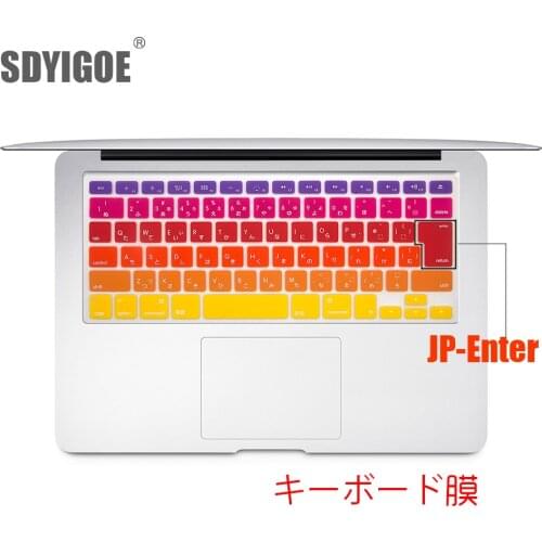 Japanese version keyboard cover in Laptop Keyboard Covers For Mac book Air13 15pro retina inch Laptop Keyboard Covers Case