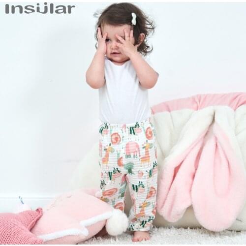 Insular Baby Cotton Anti Mosquito Pants Boys' Spring And Autumn Thin Childrens Clothing Baby Loose Lantern Pants Ice Silk