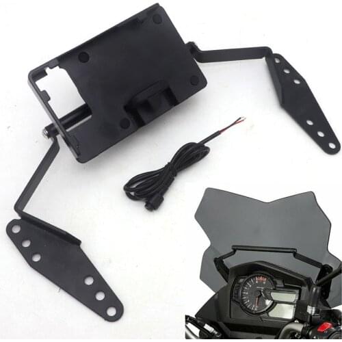 For Suzuki Vstrom DL650 XT V Strom motorcycle front navigation bracket phone GPS holder DL 650 2017 2018 2019