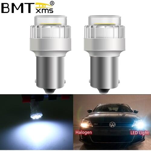 BMTxms Car LED DRL Daytime Running Light Canbus For VW Volkswagen POLO 6R 1156 P21W Ba15s 6C T20 W21W Day Lamp Bulbs No Error